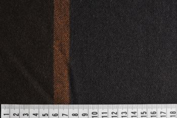 Vlněná látka Kombinace hnědé a béžové na saka a sukně, WK041