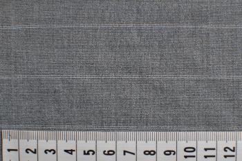 Vlněná látka Světle šedý proužek do osnovy, elastický na šaty, WK058